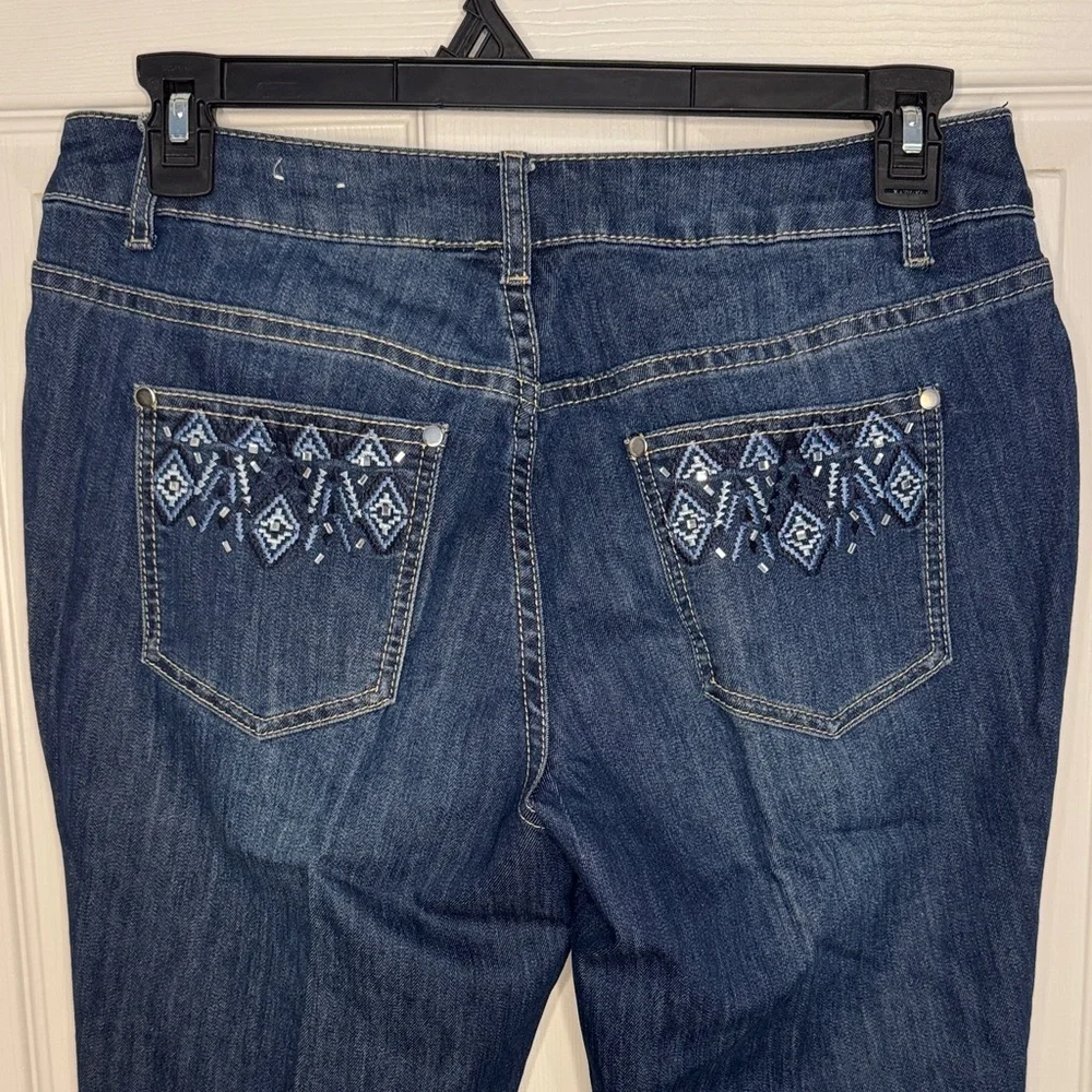 EUC Christopher & Banks Dark Blue Women's Skinny Jeans - Picture 5 of 6